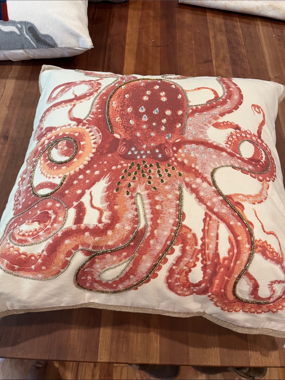 Pottery Barn Octopus pillow NWT🐙